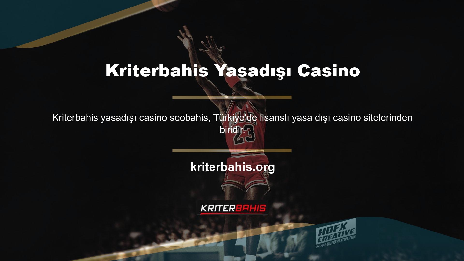 Mevcut giriş adresinizi kullanarak Türkiye'deki yasa dışı casino sitelerinde hesap açabilirsiniz
